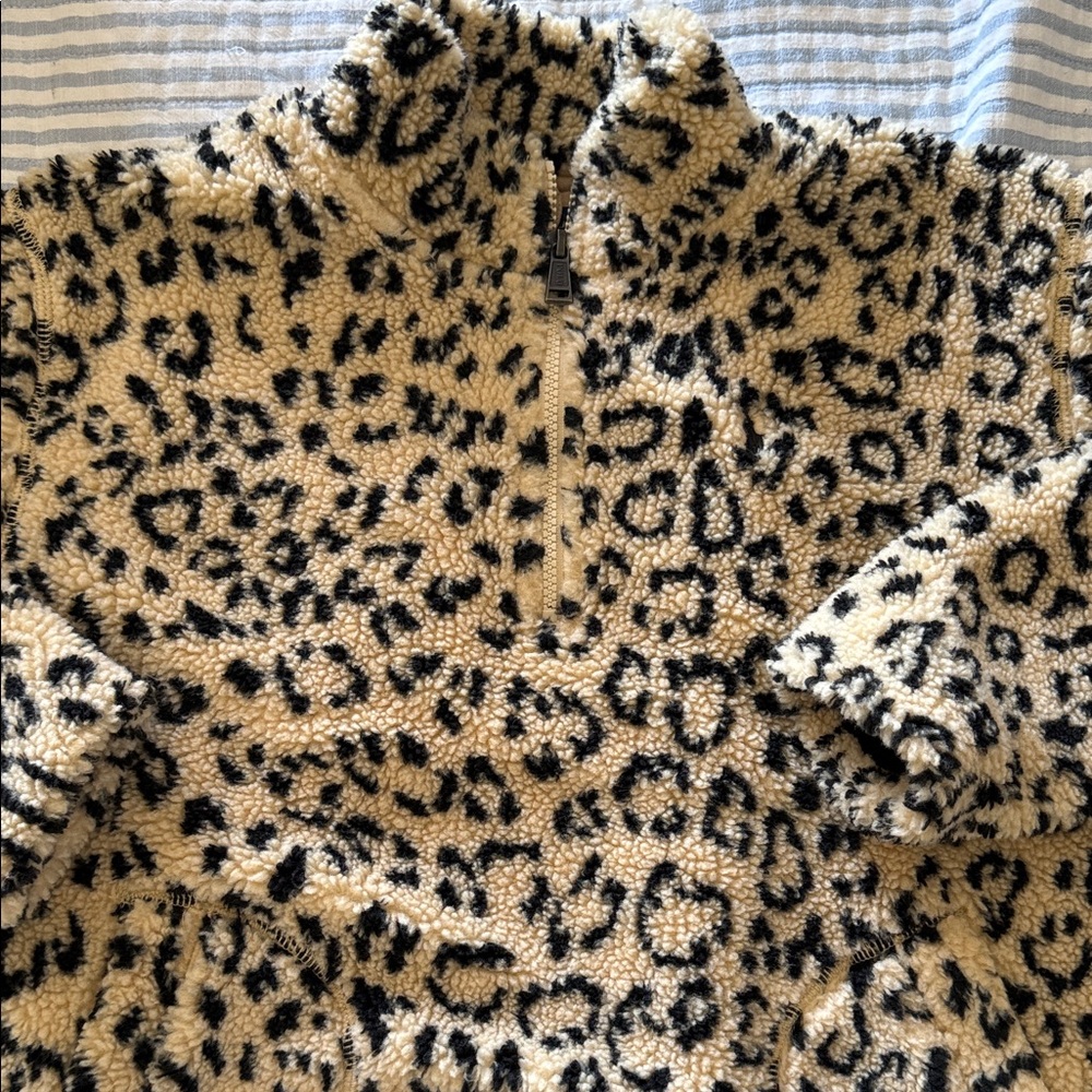 Polo by Ralph Lauren Kids Leopard Print Jacket - Black and Cream